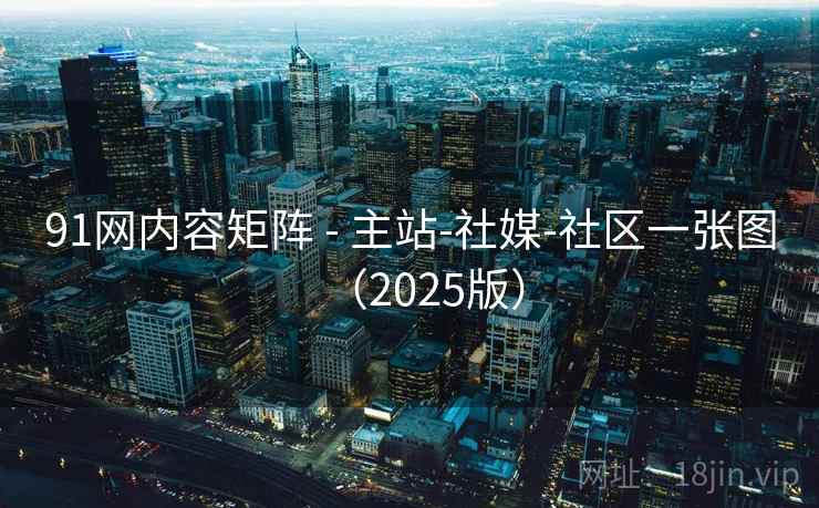 91网内容矩阵 - 主站-社媒-社区一张图（2025版）