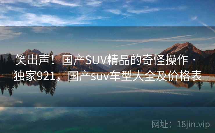笑出声！国产SUV精品的奇怪操作 · 独家921，国产suv车型大全及价格表